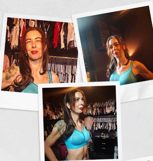 Local runner Charlotte at her sports bra fitting